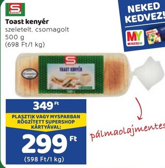 Spar Toast kenyér 500g ajánlat