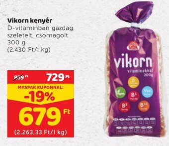 Spar Vikorn kenyér 300g ajánlat