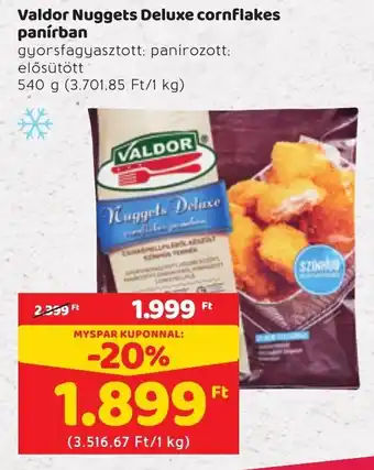 Spar Valdor Nuggets deluxe cornflakes panírban 240g ajánlat