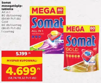 Somat mosogatógép tabletta 1 csomag