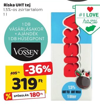 Spar Riska UHT tej 1,5% 1l ajánlat