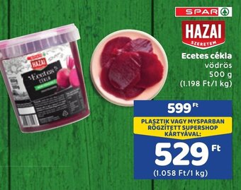 Spar Ecetes cékla 500g ajánlat