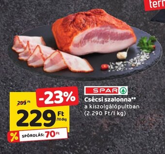 Spar Csécsi szalonna 10dkg ajánlat