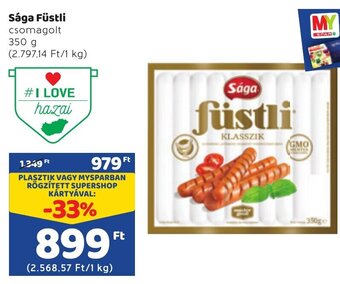 Spar Sága Füstli 350g ajánlat