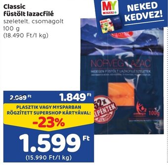 Spar Classic füstölt lazacfilé 100g ajánlat