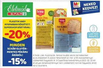 Spar Minden schär gluténmentes pékáru árából ajánlat