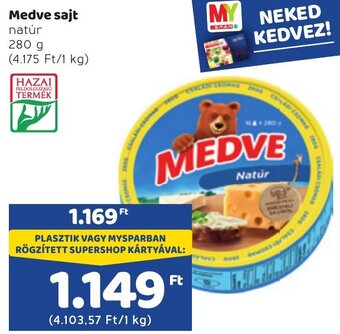 Spar Medve sajt 280g ajánlat