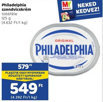 Spar Philadelphia szendvicskrém 125g ajánlat