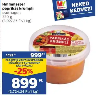 Spar Hmmmaster paprikás krumpli 330ml ajánlat