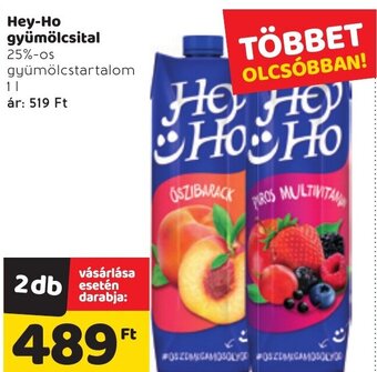 Spar Hey-ho gyümölcsital 1l ajánlat