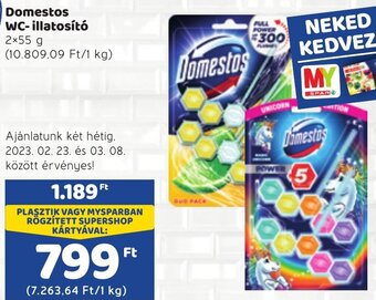 Spar Domestos WC-illatosító 2x55g ajánlat
