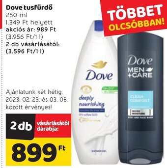 Spar Dove tusfürdő 250 ml ajánlat
