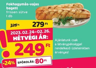 Spar Fokhagymás-vajas bagett 1 db ajánlat