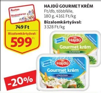 Auchan Hajdú gourmet krém 180 g ajánlat