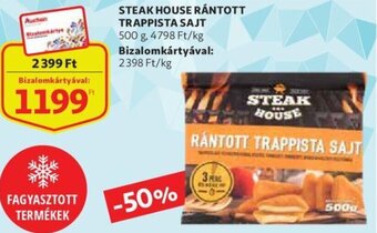 Auchan Steak House rántott trappista sajt 500g ajánlat