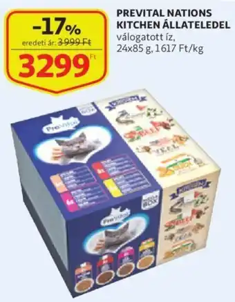 Auchan Prevital Nations kitchen állateledel 24 x 85 g ajánlat