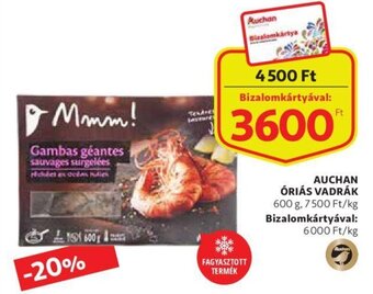 Auchan Auchan óriás vadrák 600 g ajánlat