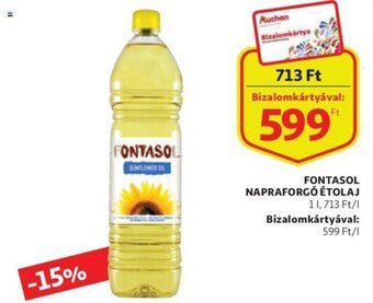 Auchan Fontasol Napraforgó étolaj 1 l ajánlat