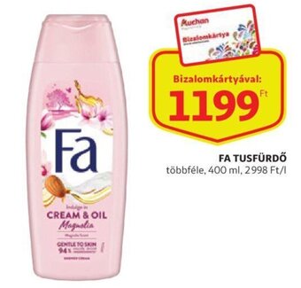 Auchan Fa Tusfürdő 400 ml ajánlat