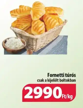 Coop Fornetti túrós 1 kg ajánlat