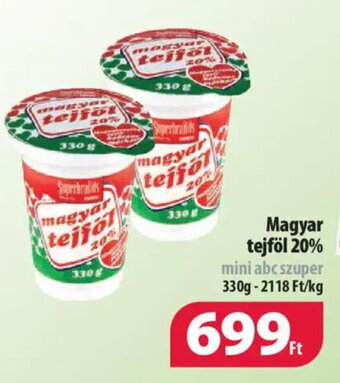 Coop Magyar tejföl 20% 330g ajánlat