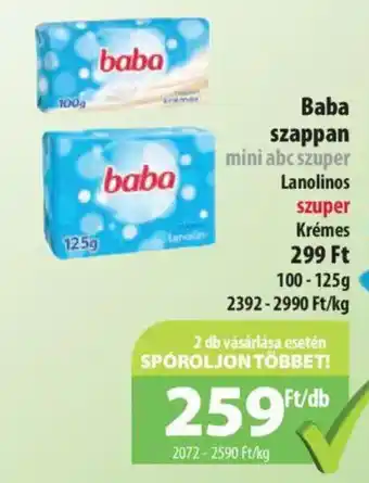 Coop Baba szappan 100-125g ajánlat