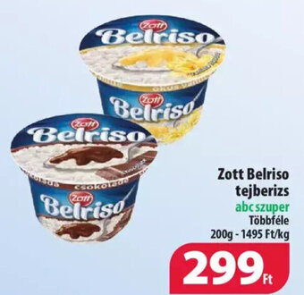 Coop Zott Belriso tejberizs 200g ajánlat