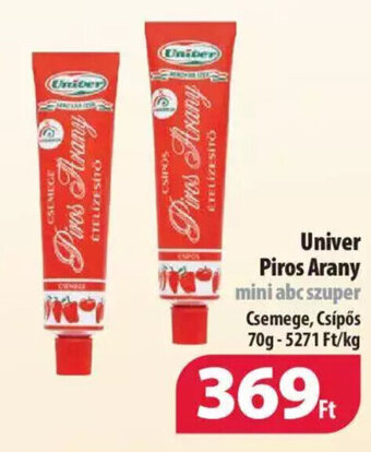Coop Univer Piros Arany 70 g ajánlat