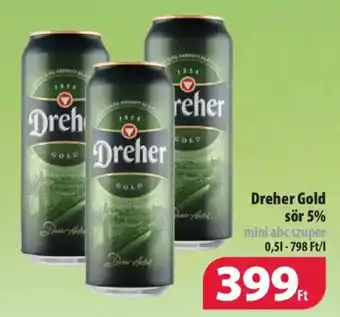 Coop Dreher Gold sör 5% 0,5 l ajánlat