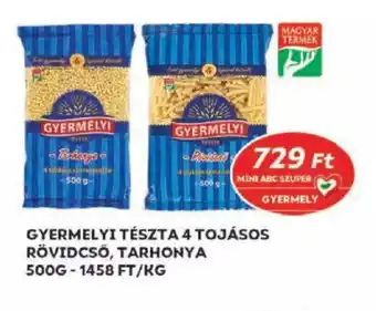 Coop Gyermelyi Tészta 4 tojásos rövidcsö, tarhonya 500 g ajánlat