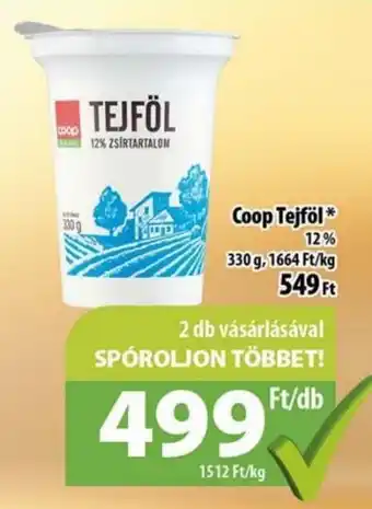 Coop Tejföl 12% 330 g