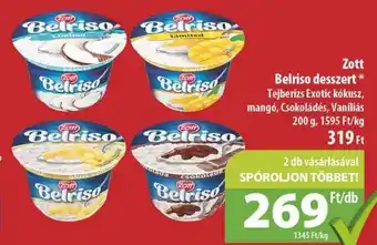 Coop Zott Belriso desszert 200 g ajánlat