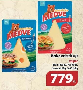 Coop Medve szeletelt sajt 90-100g ajánlat