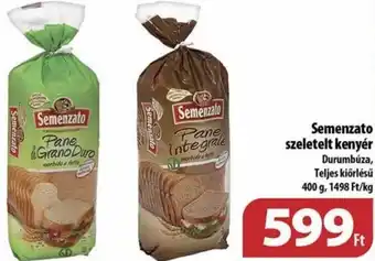 Semenzato szeletelt kenyér 400 g