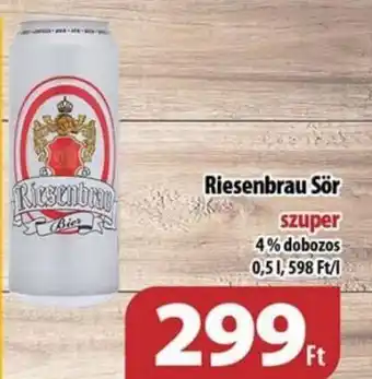 Coop Riesenbrau sör 4% 0,5 l ajánlat