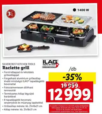 Lidl Raclette grill 1 db ajánlat