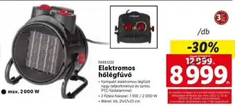 Lidl Parkside Elektromos hőlégfúvó 1 db ajánlat