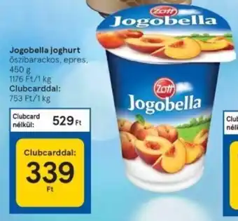 Tesco Zott Jogobella joghurt 450g ajánlat
