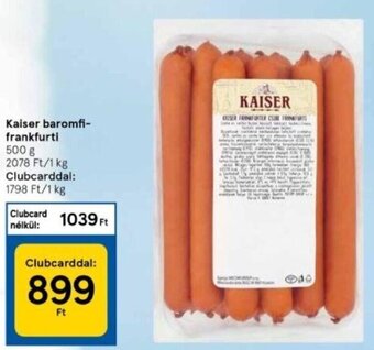 Tesco Kaiser baromfi frankfurti 500 g ajánlat