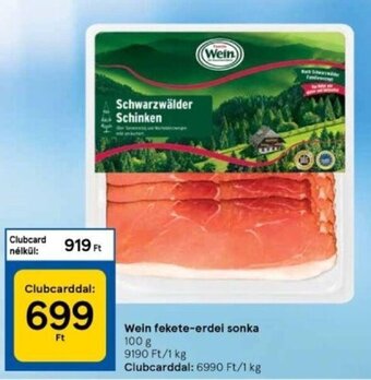 Tesco Wein fekete-erdei sonka 100 g ajánlat