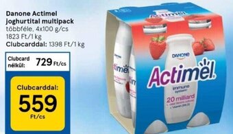 Tesco Danone Actimel joghurtital multipack 4 x 100 g ajánlat