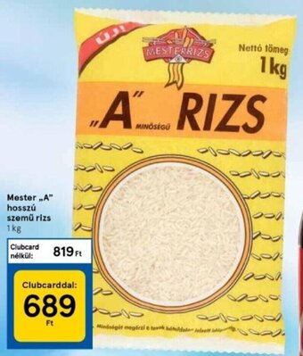 Tesco Mester A hosszú szemű rizs 1 kg ajánlat