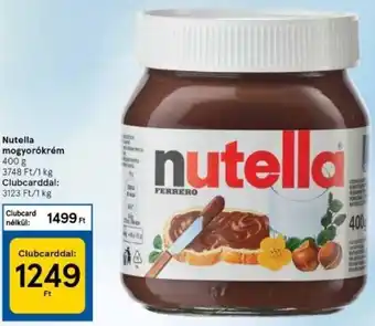 Tesco Nutella mogyorókrém 400 g ajánlat