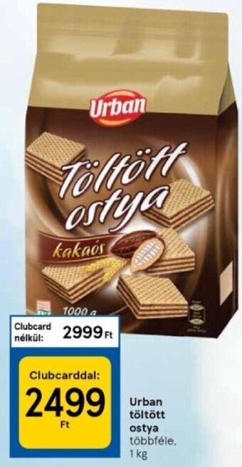 Tesco Urban töltött ostya 1 kg ajánlat