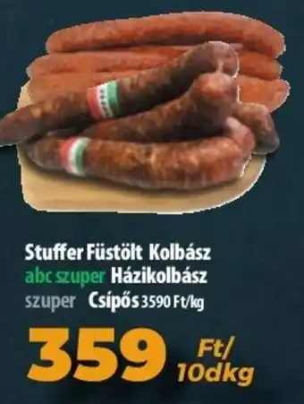 Stuffer Füstölt kolbasz házikolbász 10 dkg