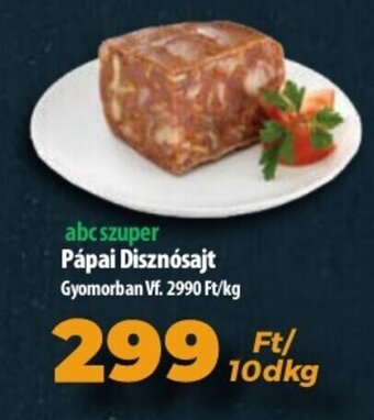 Coop Pápai Disznósajt 10 dkg ajánlat