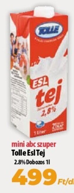 Coop Tolle Esl tej 2,8% 1 l ajánlat