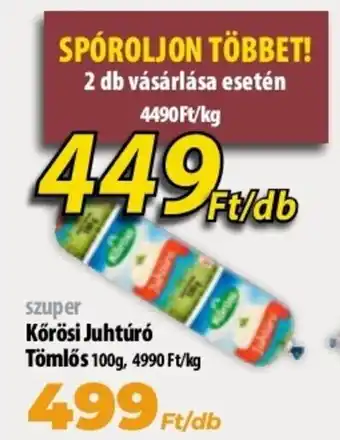 Coop Kőrösi Juhtúró tömlős 100 g ajánlat