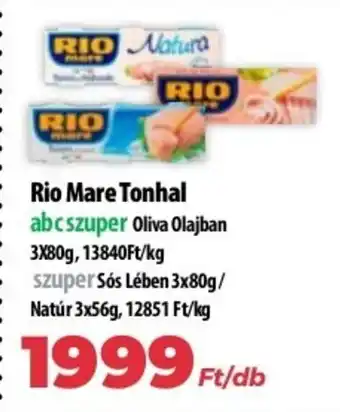 Coop Rio Mare tonhal 3x80g ajánlat