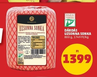 PENNY Dárdás uzsonna sonka 800g ajánlat